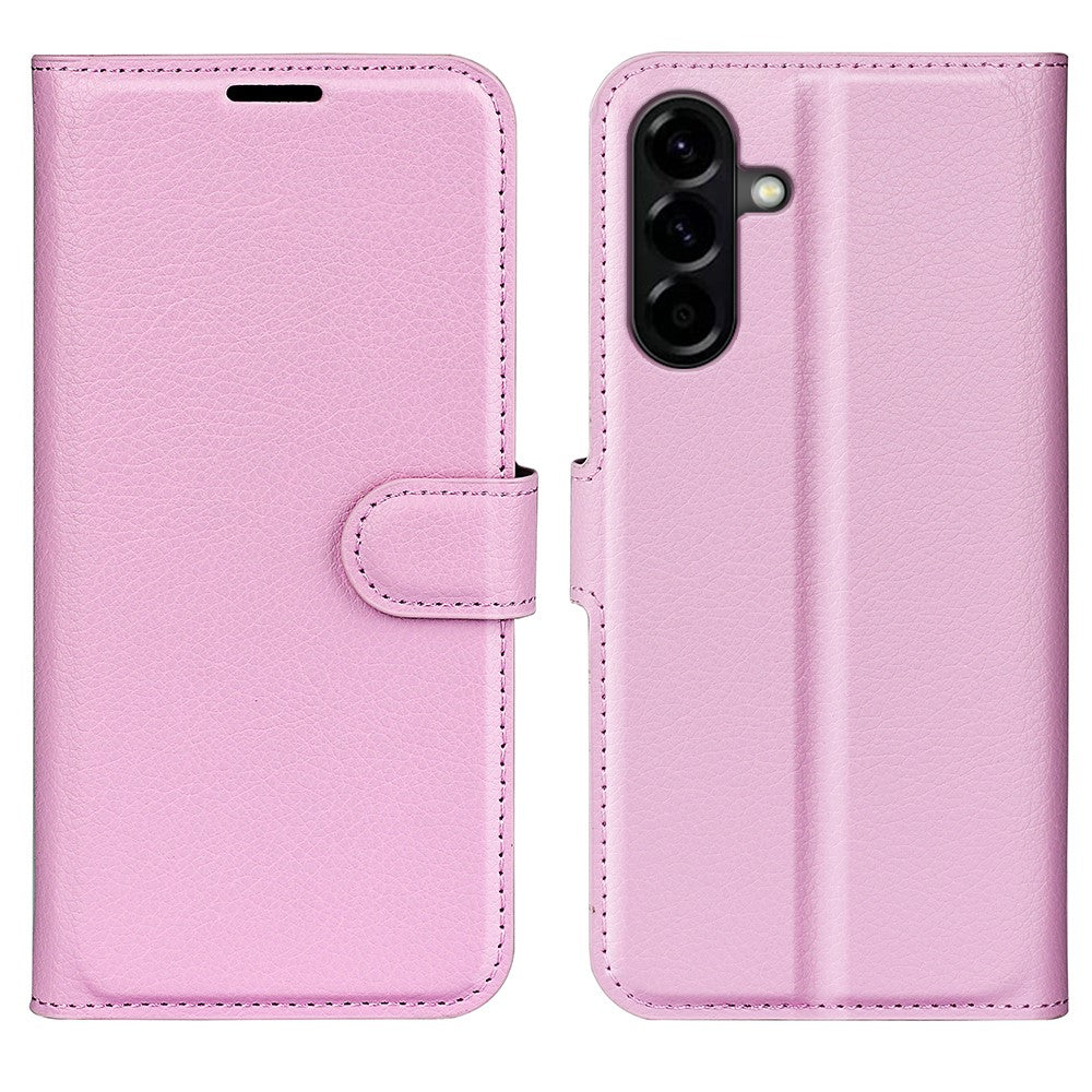 Samsung Galaxy A57 5G Plånboksfodral Litchitextur Stötsäkert Läderfodral