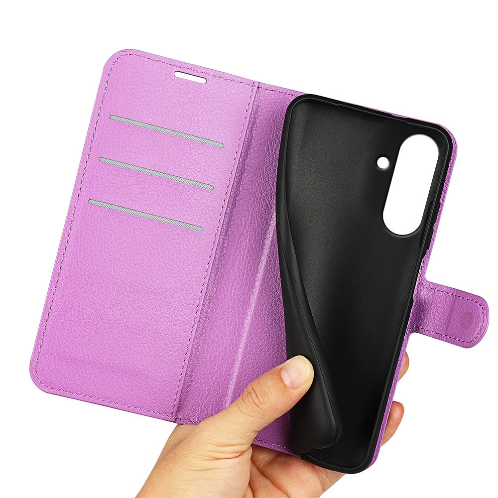 For Samsung Galaxy A57 5G Case Wallet Stand Litchi Texture Shockproof Leather Phone Cover