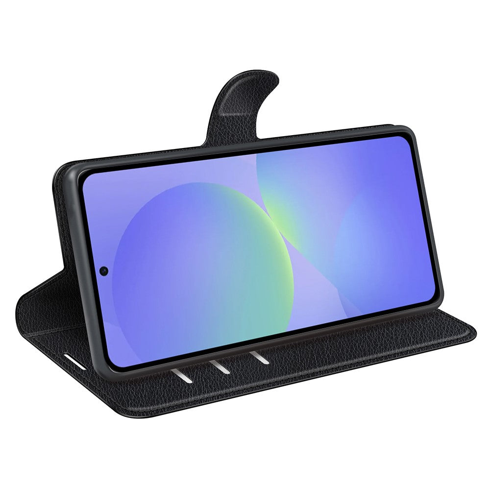 Samsung Galaxy A37 5G Plånboksfodral Litchitextur Stötsäkert Läderfodral
