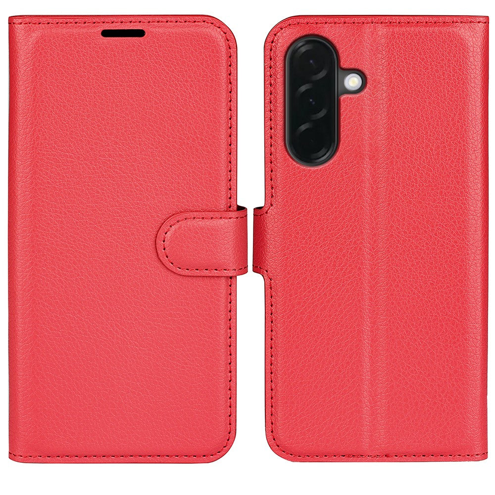 Samsung Galaxy A37 5G Plånboksfodral Litchitextur Stötsäkert Läderfodral