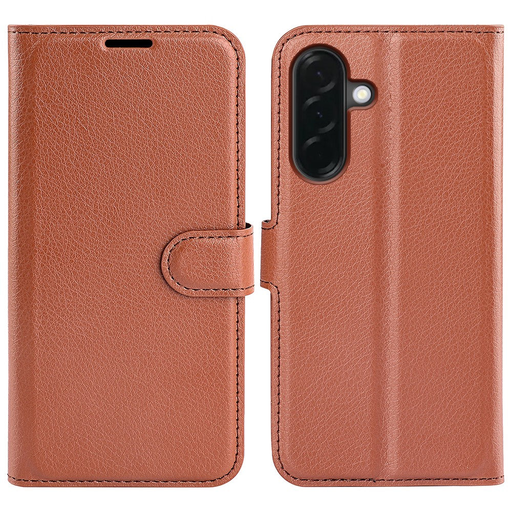 Samsung Galaxy A37 5G Plånboksfodral Litchitextur Stötsäkert Läderfodral