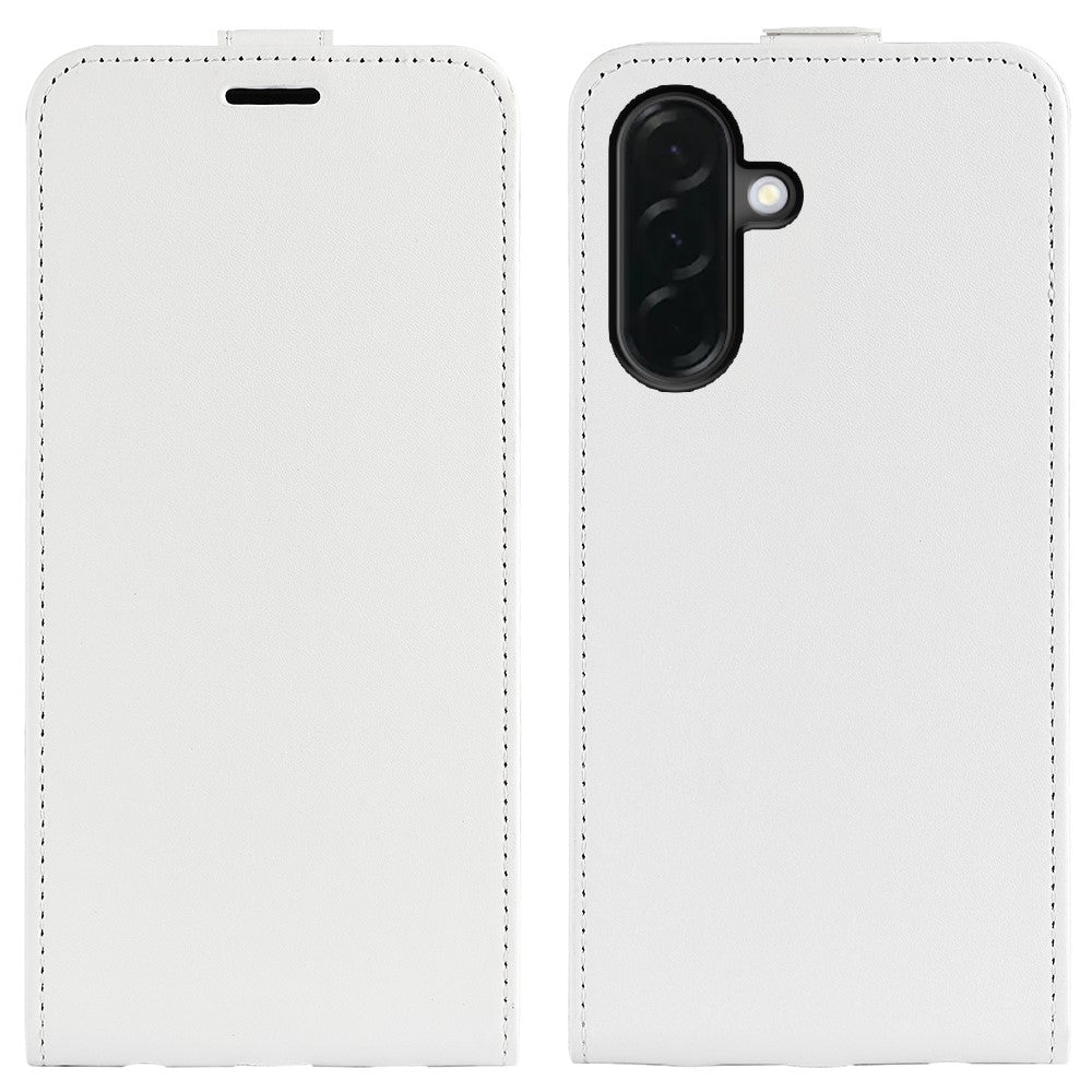 Samsung Galaxy A37 5G-skal med kortplatser, vertikalt fällbart läderfodral