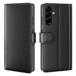 Til Samsung Galaxy A57 5G Etui Ægte Splitlæder Telefoncover med Pungstativ