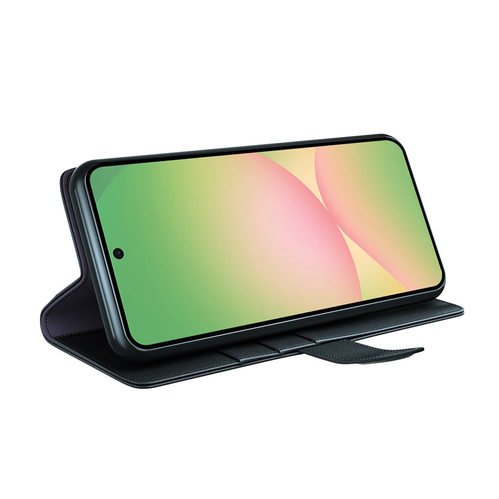Til Samsung Galaxy A57 5G Etui Ægte Splitlæder Telefoncover med Pungstativ
