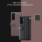 Til Samsung Galaxy A57 5G Etui Ægte Splitlæder Telefoncover med Pungstativ