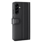 Til Samsung Galaxy A57 5G Etui Ægte Splitlæder Telefoncover med Pungstativ