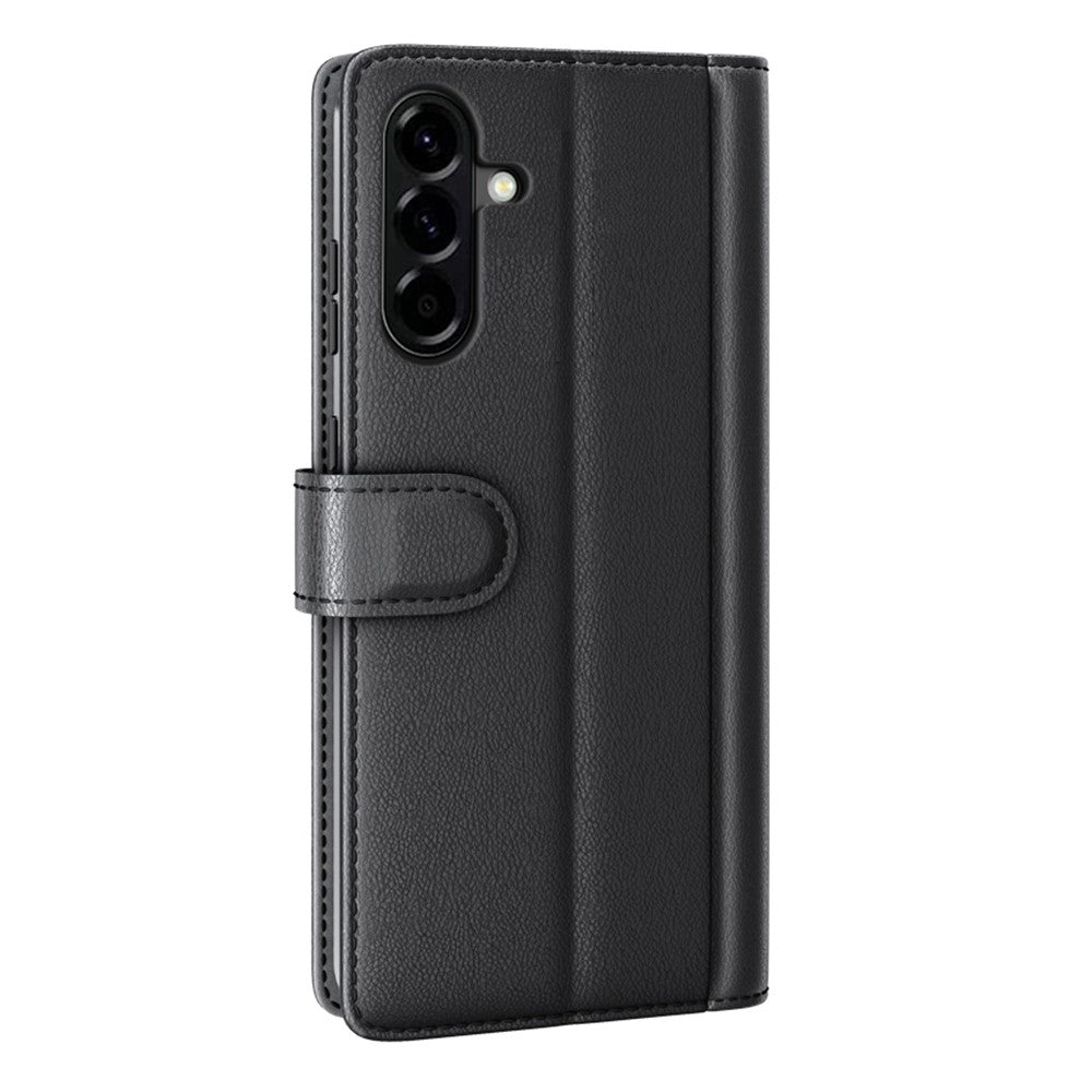 Til Samsung Galaxy A57 5G Etui Ægte Splitlæder Telefoncover med Pungstativ