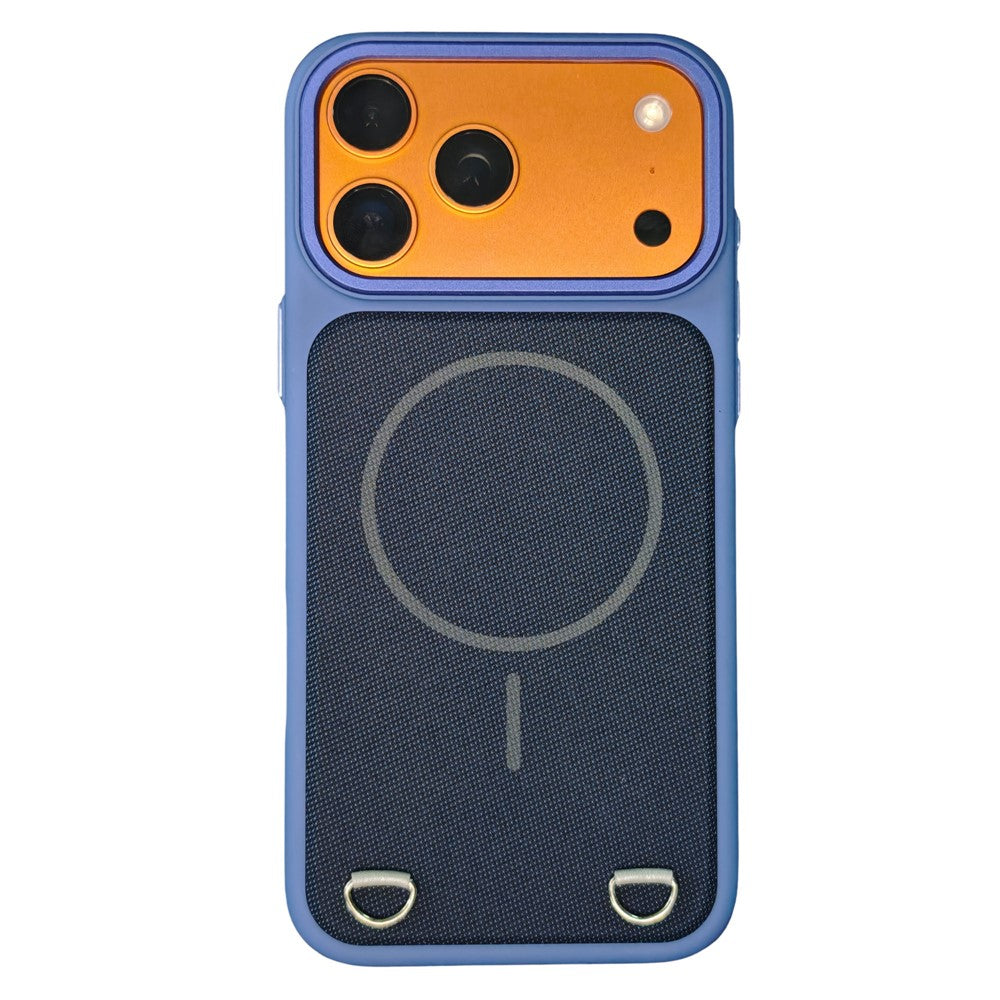 For iPhone 18 Pro Max / 17 Pro Max Case Compatible with MagSafe Skin Touch Synthetic Leather + PC Phone Back Cover with Card Slot
