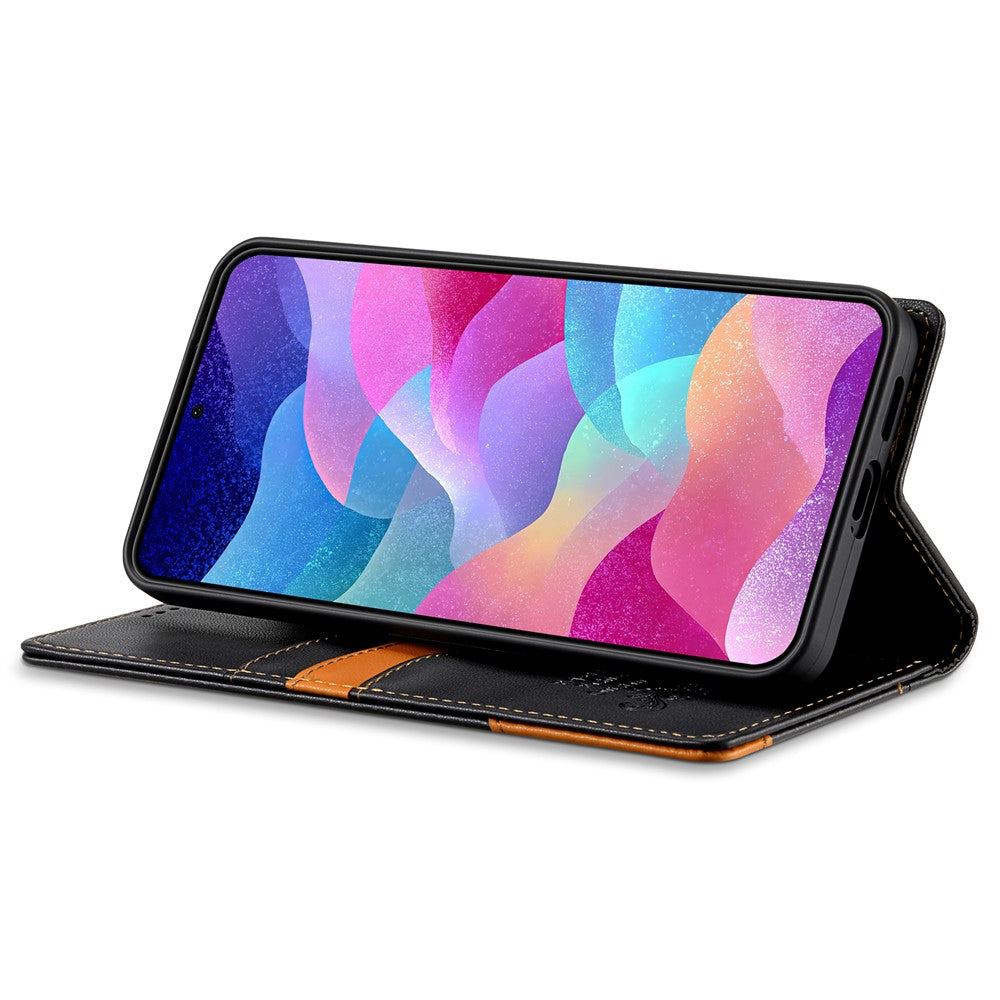 N.BEKUS P3 Til Samsung Galaxy A57 5G Cover RFID Blokerende Pung Stand PU Læder Flip Telefoncover