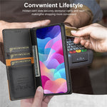 N.BEKUS P3 Til Samsung Galaxy A57 5G Cover RFID Blokerende Pung Stand PU Læder Flip Telefoncover