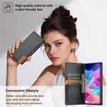 N.BEKUS P3 Til Samsung Galaxy A57 5G Cover RFID Blokerende Pung Stand PU Læder Flip Telefoncover