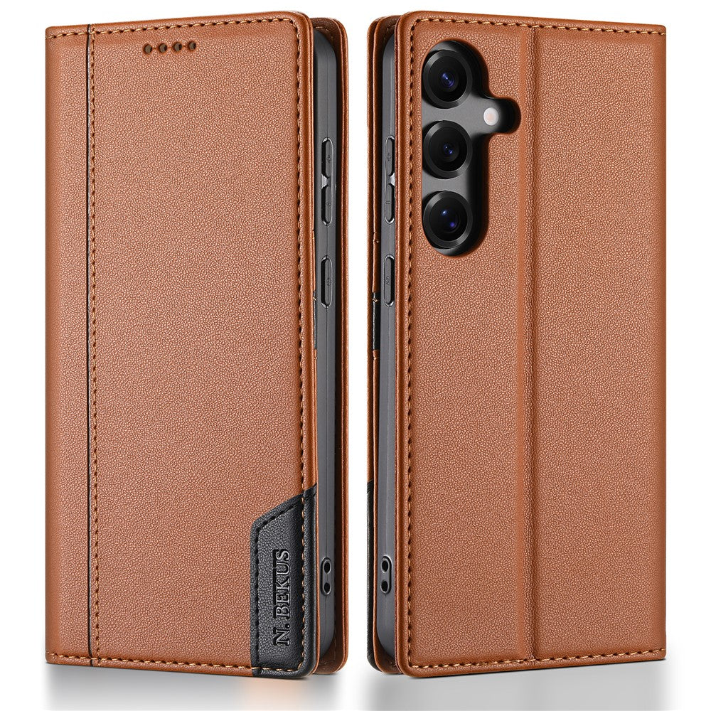 N.BEKUS P3 Til Samsung Galaxy A57 5G Cover RFID Blokerende Pung Stand PU Læder Flip Telefoncover