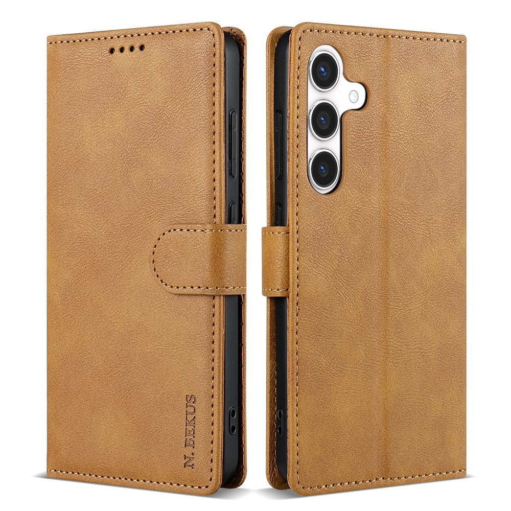 N.BEKUS CSJ-001 För Samsung Galaxy A37 5G Stativskal PU Läder Plånboksfodral