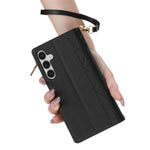 Til Samsung Galaxy A57 5G Etui Rhombus Syet Læderpung Telefoncover med Lang / Kort Rem