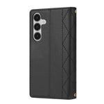 Til Samsung Galaxy A57 5G Etui Rhombus Syet Læderpung Telefoncover med Lang / Kort Rem