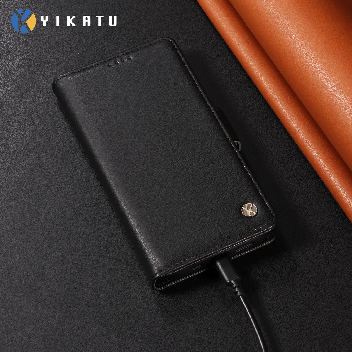 YIKATU Til Samsung Galaxy A37 5G Pung Telefoncover YK-003 Læder Stativcover