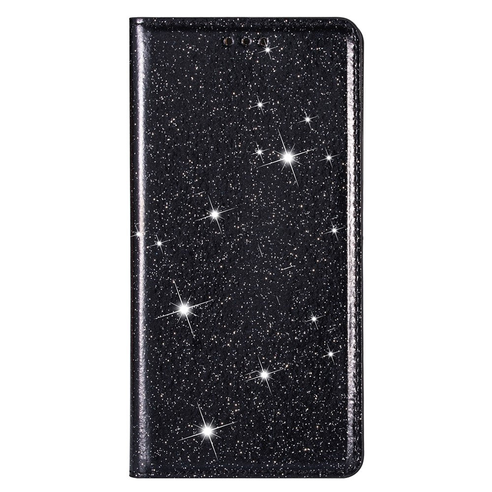 For Samsung Galaxy S26 Ultra Case Glittery PU Leather + TPU Card Slot Phone Cover