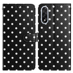 For OnePlus Nord 5 5G Leather Case Polka Dot Pattern Wallet Stand Folio Phone Cover