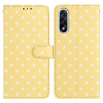 For OnePlus Nord 5 5G Leather Case Polka Dot Pattern Wallet Stand Folio Phone Cover