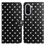 For OnePlus Nord CE5 5G Leather Case Polka Dot Pattern Wallet Stand Folio Phone Cover