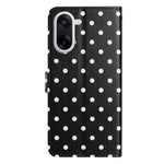 For OnePlus Nord CE5 5G Leather Case Polka Dot Pattern Wallet Stand Folio Phone Cover