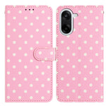 For OnePlus Nord CE5 5G Leather Case Polka Dot Pattern Wallet Stand Folio Phone Cover
