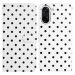 For OnePlus Nord CE5 5G Leather Case Polka Dot Pattern Wallet Stand Folio Phone Cover