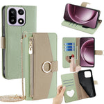 For OnePlus 15 5G Case Mirror Wallet Leather Phone Cover with Chain Shoulder Strap