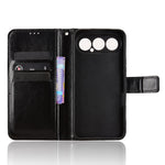 For Honor 500 Pro 5G PU Leather Case with Strap Crazy Horse Texture Phone Wallet Cover