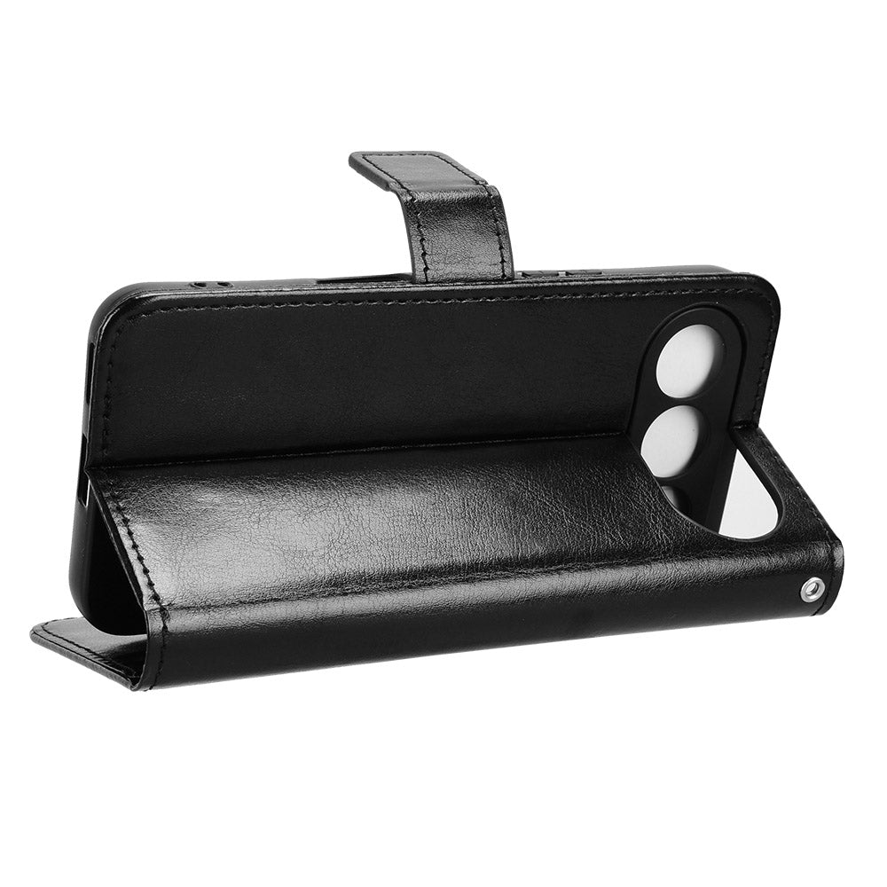 For Honor 500 Pro 5G PU Leather Case with Strap Crazy Horse Texture Phone Wallet Cover