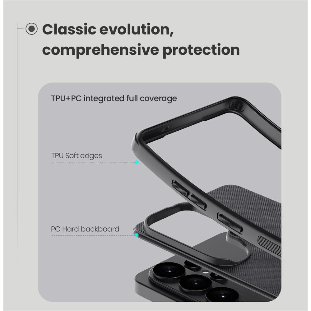 NILLKIN Frosted Shield Pro For Samsung Galaxy S26 Ultra Case Matte PC + TPU Phone Cover
