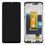 LCD-skærm og digitizer-enhed + ramme til Realme Note 60 / 60x 4G Grade B (uden logo)