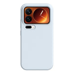 For Xiaomi 17 Pro Case Ultra Thin Liquid Silicone + PC Phone Cover with Camera Touch Control Button