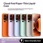 For Xiaomi 17 Pro Case Ultra Thin Liquid Silicone + PC Phone Cover with Camera Touch Control Button