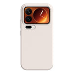 For Xiaomi 17 Pro Case Ultra Thin Liquid Silicone + PC Phone Cover with Camera Touch Control Button