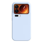 For Xiaomi 17 Pro Case Ultra Thin Liquid Silicone + PC Phone Cover with Camera Touch Control Button