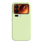 For Xiaomi 17 Pro Case Ultra Thin Liquid Silicone + PC Phone Cover with Camera Touch Control Button