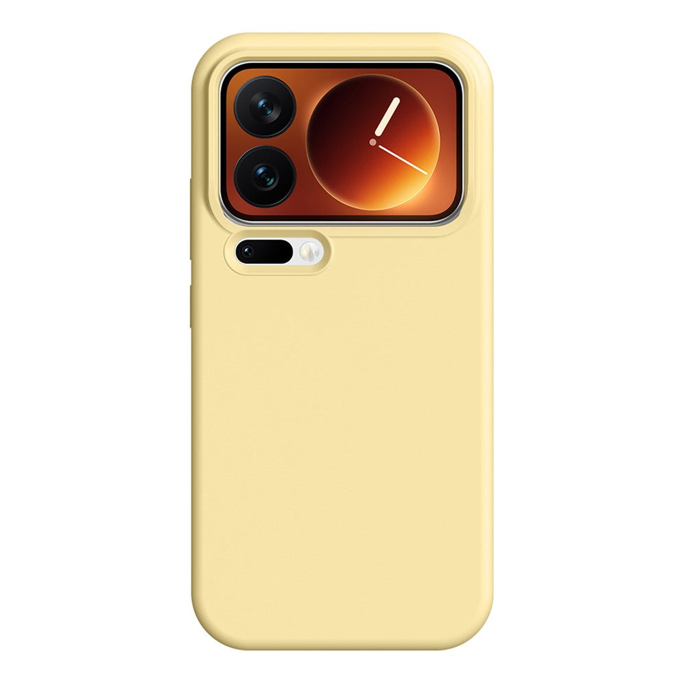 For Xiaomi 17 Pro Case Ultra Thin Liquid Silicone + PC Phone Cover with Camera Touch Control Button