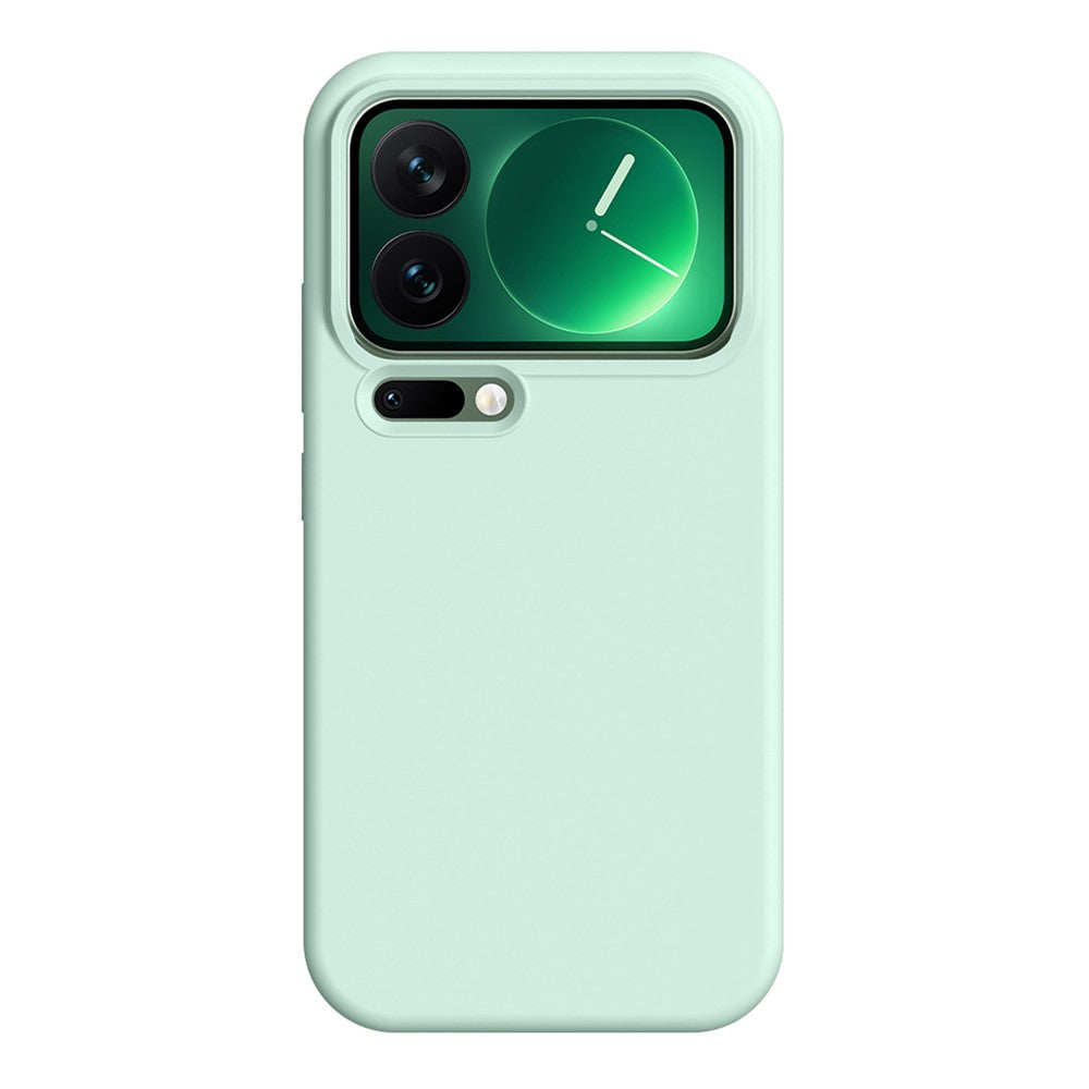 For Xiaomi 17 Pro Case Ultra Thin Liquid Silicone + PC Phone Cover with Camera Touch Control Button