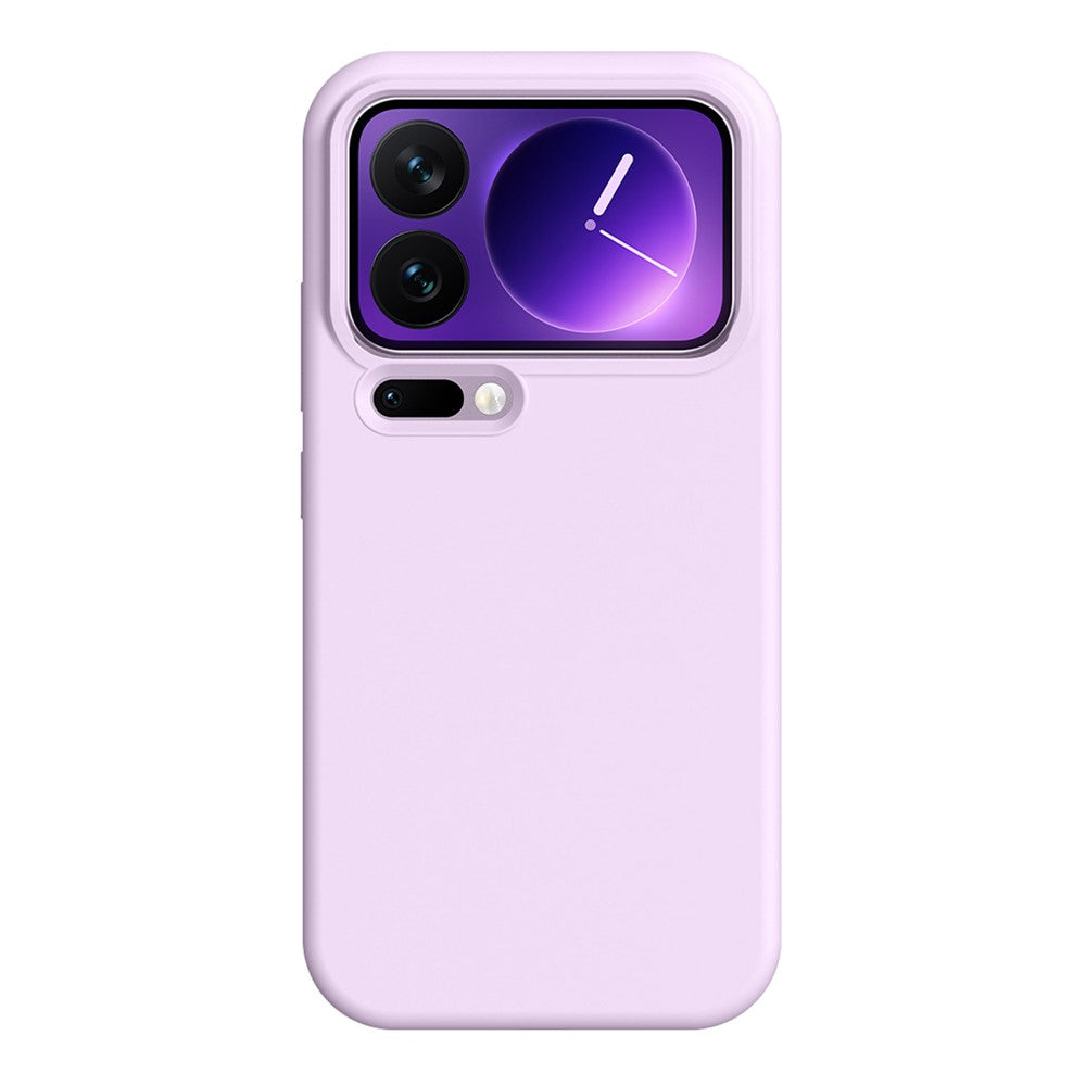 For Xiaomi 17 Pro Case Ultra Thin Liquid Silicone + PC Phone Cover with Camera Touch Control Button
