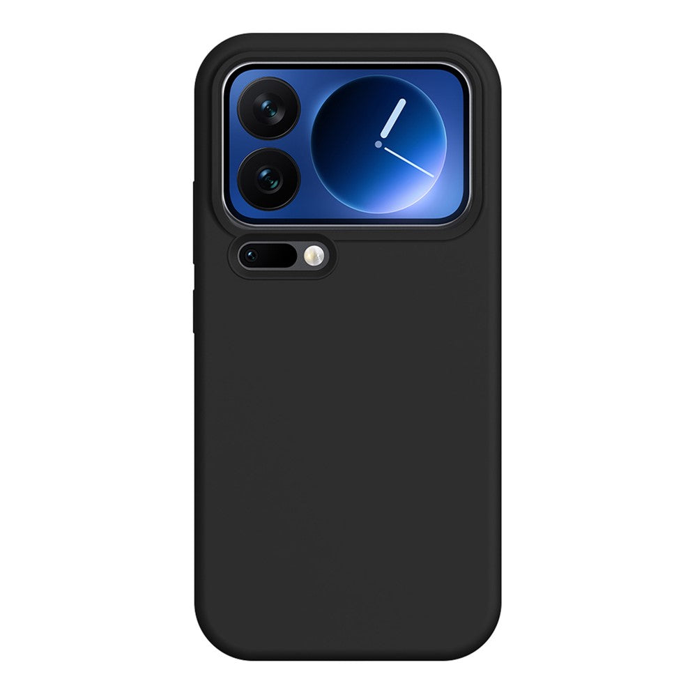 For Xiaomi 17 Pro Case Ultra Thin Liquid Silicone + PC Phone Cover with Camera Touch Control Button