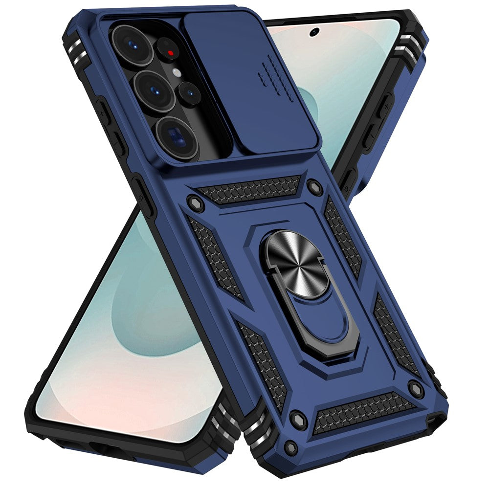 Til Samsung Galaxy S26 Ultra Cover PC + TPU Telefoncover med Linsebeskyttelse Stander
