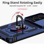 For Samsung Galaxy S26 Ultra Case PC + TPU Phone Cover with Lens Protection Kickstand