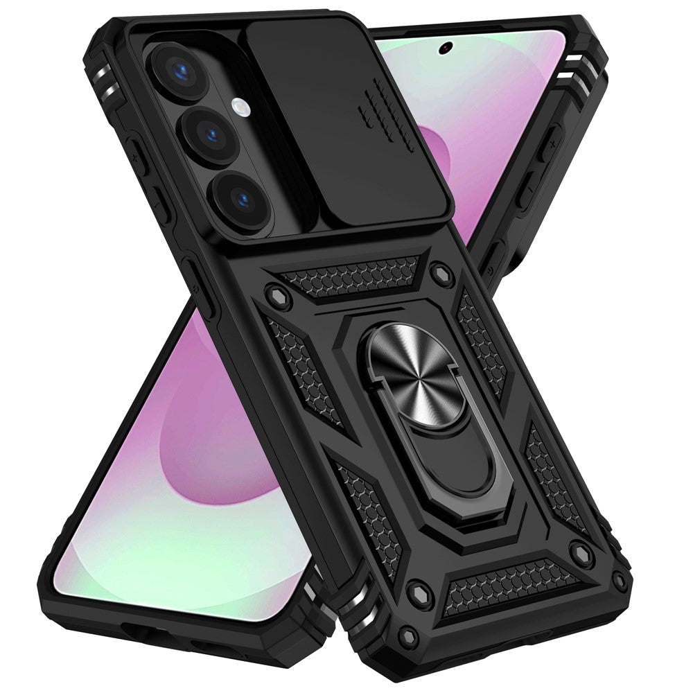 Samsung Galaxy S26-skal PC + TPU-mobilskal med linsskyddande stöd