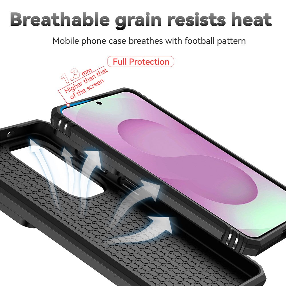 Samsung Galaxy S26-skal PC + TPU-mobilskal med linsskyddande stöd