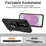 Samsung Galaxy S26-skal PC + TPU-mobilskal med linsskyddande stöd