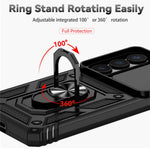 Samsung Galaxy S26-skal PC + TPU-mobilskal med linsskyddande stöd