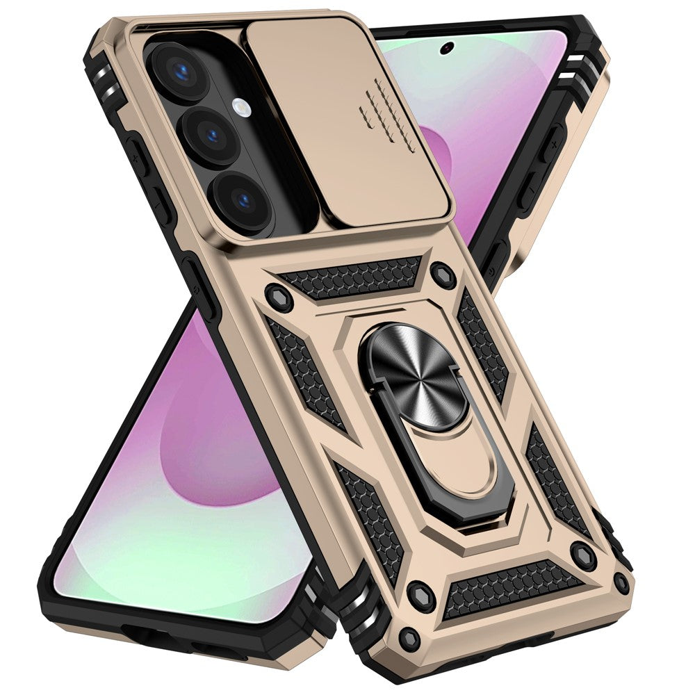 Samsung Galaxy S26-skal PC + TPU-mobilskal med linsskyddande stöd