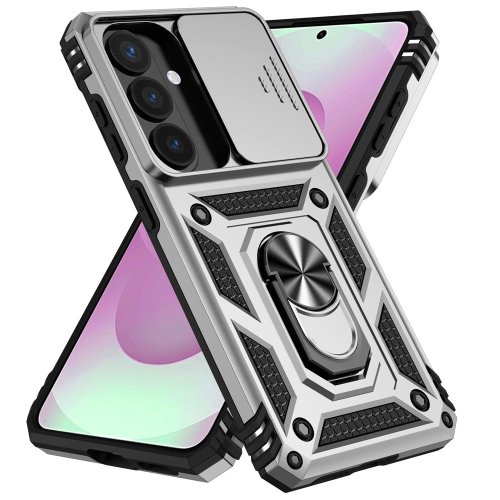 Samsung Galaxy S26-skal PC + TPU-mobilskal med linsskyddande stöd