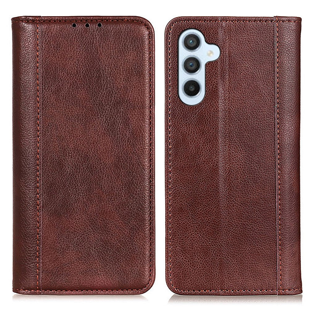 For Samsung Galaxy A57 5G Stand Case Split Leather Litchi Texture Wallet Phone Cover